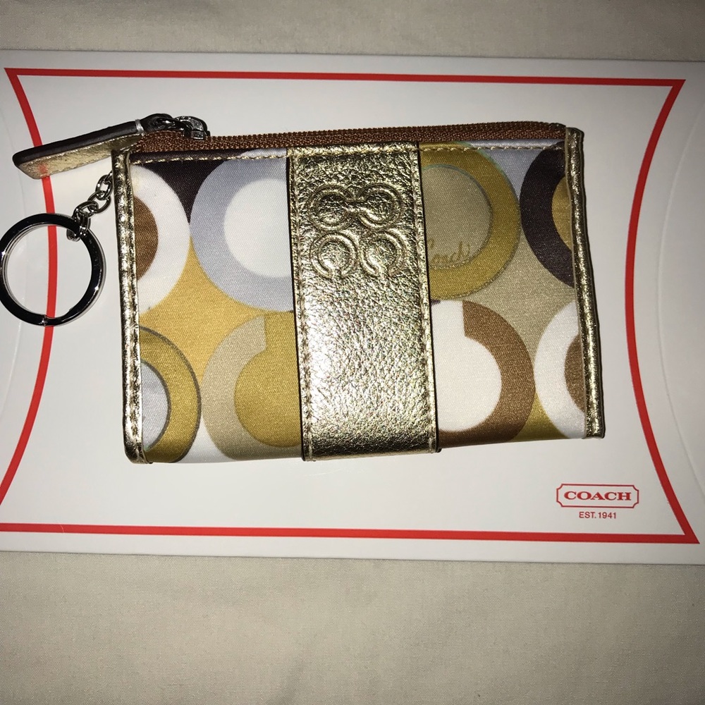 Coach gold accent coin purse ***NWT***